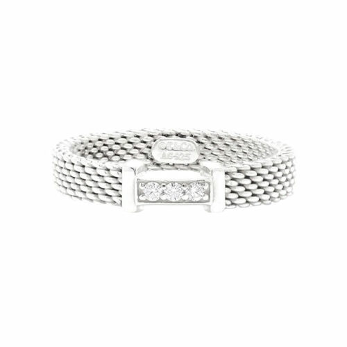 anillo tiffany plateado
