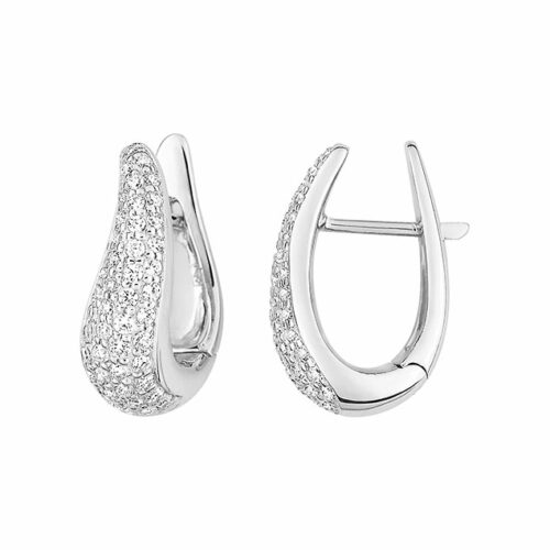pendientes aro diamantes mujer