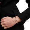 Pulsera Rígida Hilo Medio Plano 7mm