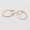 pendientes oro rosa diamantes