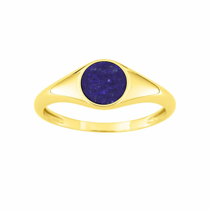 anillo de sello lapislázuli