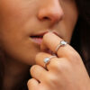 anillos diamantes mujer