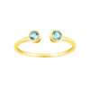 anillo topacio oro