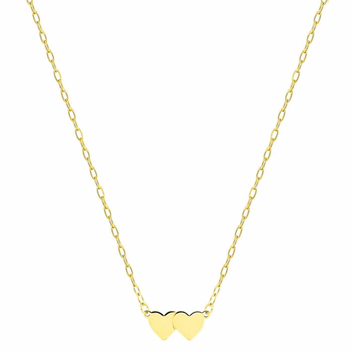 collar doble corazon