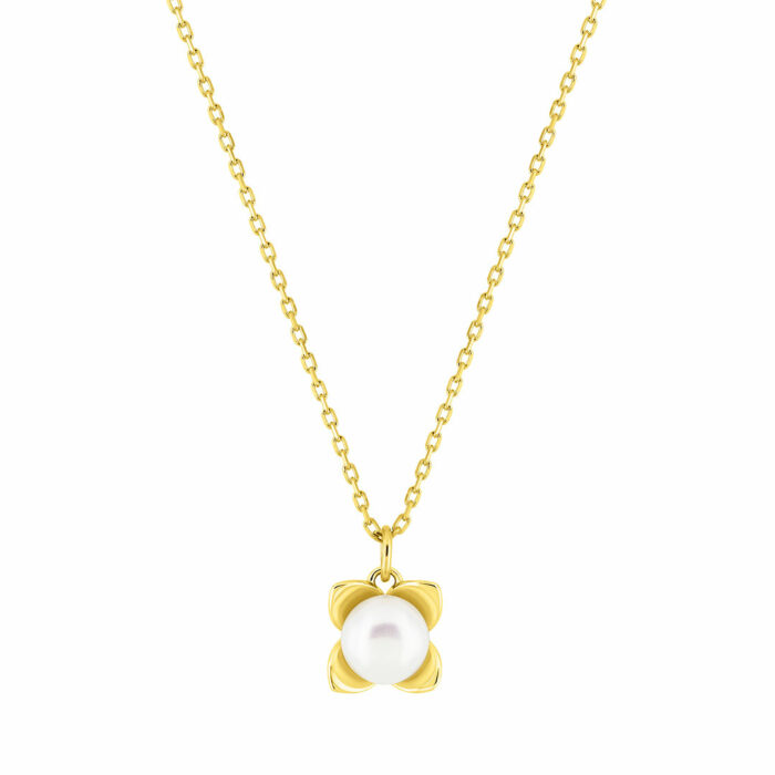 collar perla oro