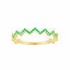 anillo esmeralda fina oro amarillo