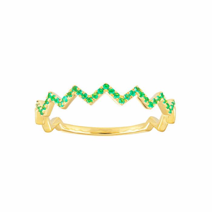 anillo esmeralda fina oro amarillo