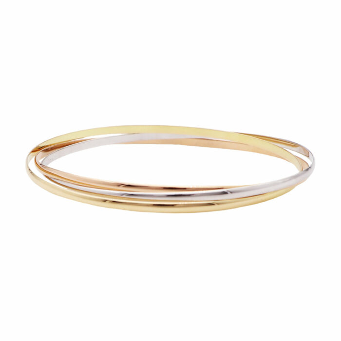 Pulsera Rígida Tres Oros 2,4mm - Imagen 2