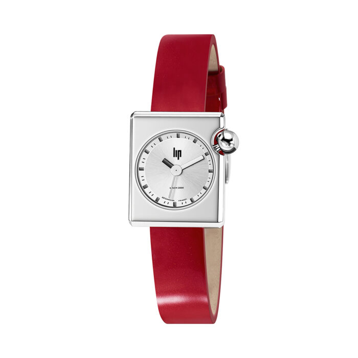 Reloj Lip Mach 2000 Mini Square Rojo 671174