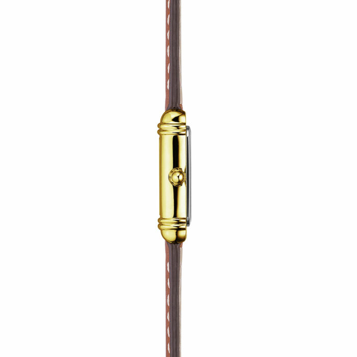 Reloj Herbelin Art Déco Cuero Dorado - Imagen 3