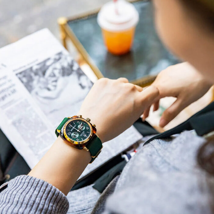 Reloj Briston Clubmaster Classic Verde Oro - Imagen 3