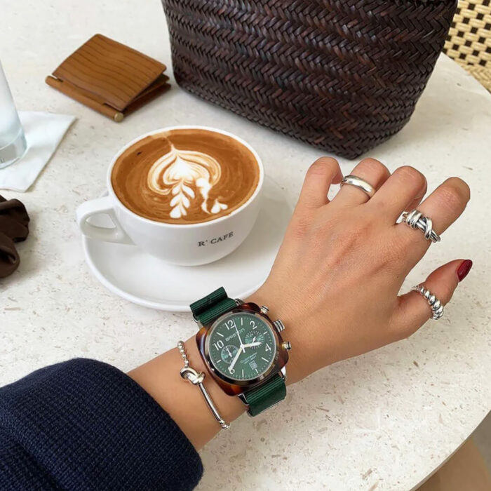 Reloj Briston Clubmaster Classic Verde Oro - Imagen 4
