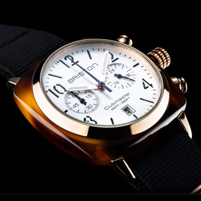 Reloj Briston Clubmaster Classic Negro Oro Rosa - Imagen 2
