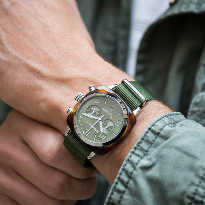 Reloj Briston Clubmaster Classic Verde Oro Rosa - Imagen 3