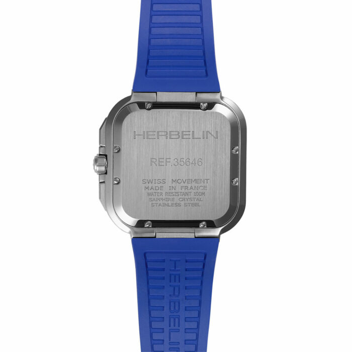 Reloj Herbelin Cap Camarat Square Cronógrafo Azul - Imagen 3