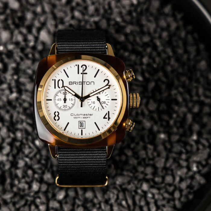 Reloj Briston Clubmaster Classic Negro Oro Rosa - Imagen 4