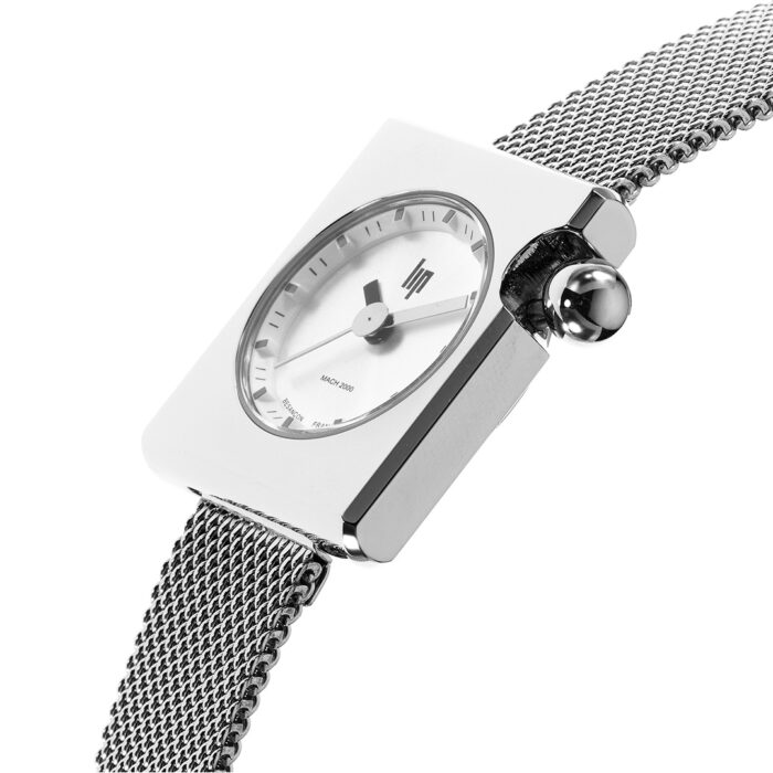 Reloj Lip Mach 2000 Mini Square Plata 671172 - Imagen 4