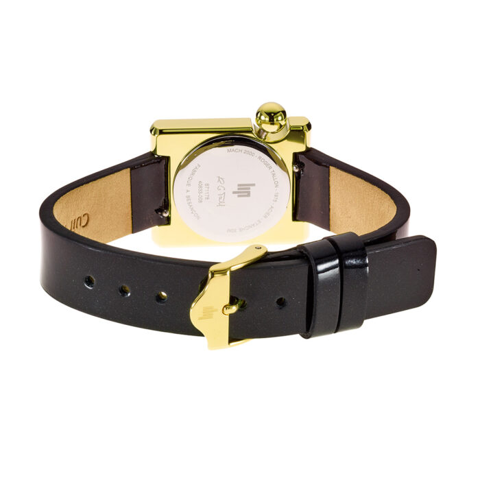 Reloj Lip Mach 2000 Mini Square Negro Oro 671178 - Imagen 5