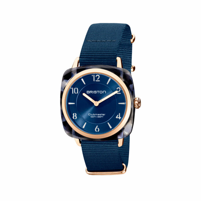 Reloj Briston Clubmaster Chic Gold Azul Medianoche