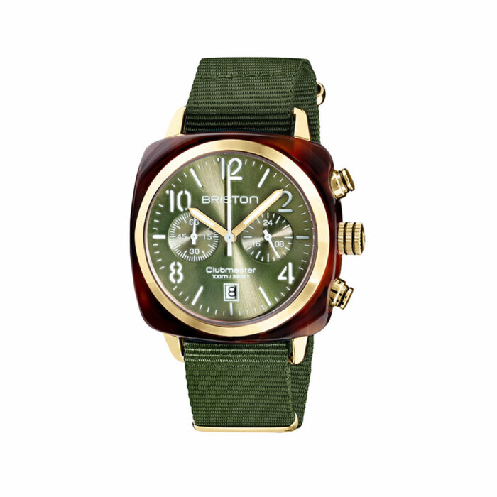 Reloj Briston Clubmaster Classic Verde Oro