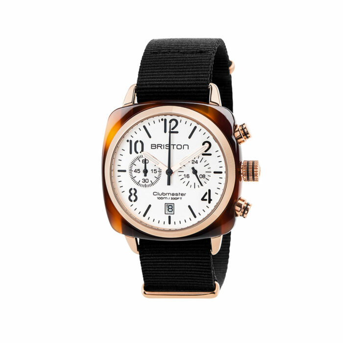 Reloj Briston Clubmaster Classic Negro Oro Rosa
