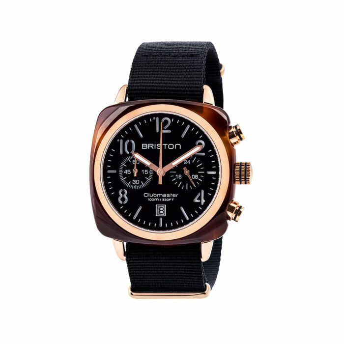 Reloj Briston Clubmaster Classic Oro Rosa Negro