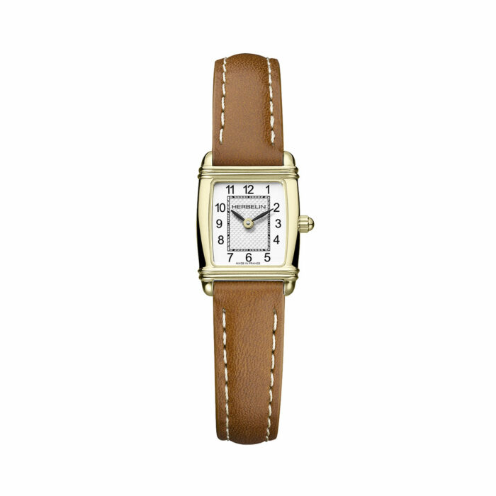 Reloj Herbelin Art Déco Cuero Dorado