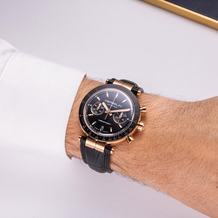 Reloj Herbelin Newport Héritage Cronógrafo Automático 256TRCN14 - Imagen 2