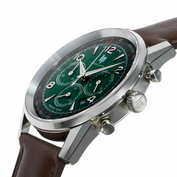 Reloj Lip Himalaya 40mm Cronógrafo Esfera Verde - Imagen 3