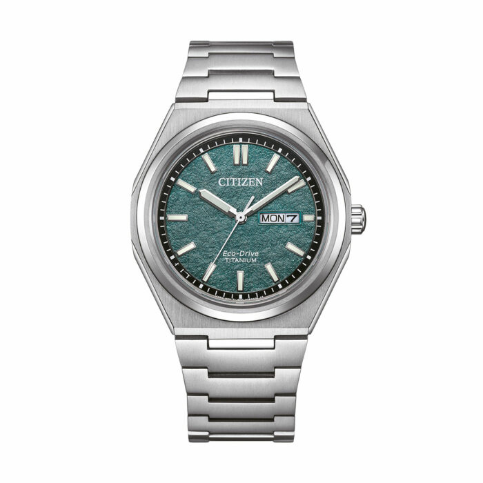 Reloj Citizen Super Titanium Date Verde AW0130-85X