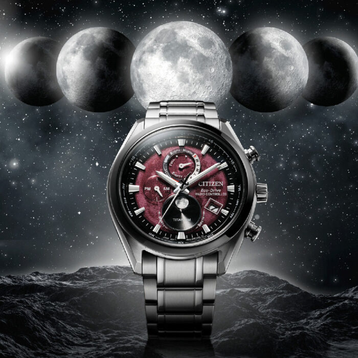 Reloj Citizen Radiocontrolado Moonphase BY1018-80X Rojo - Imagen 5