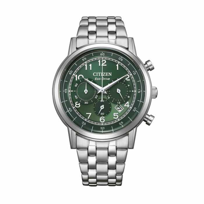 Reloj Citizen Cronógrafo Verde Acero CA4630-53X
