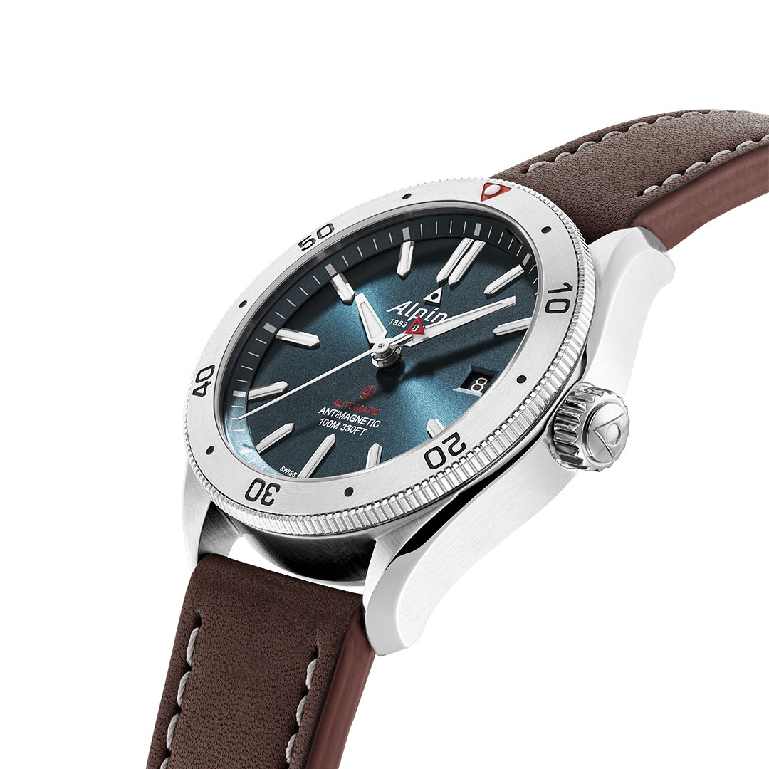 Reloj Alpina Alpiner 4 Cuero Esfera Azul AL-525N4AQ6 - Imagen 4