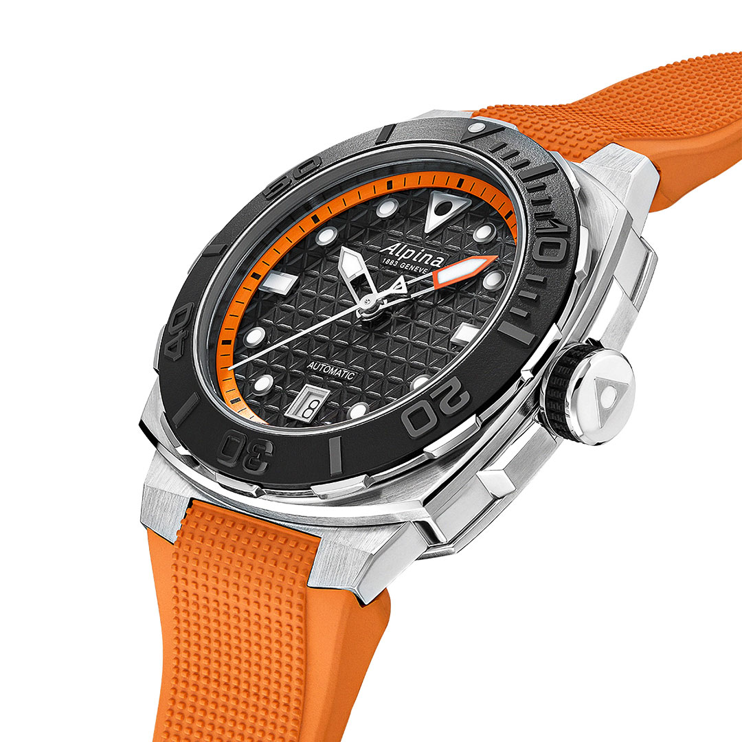 Reloj Alpina Seastrong Diver Extreme Naranja AL-525BO3VE6 - Imagen 2