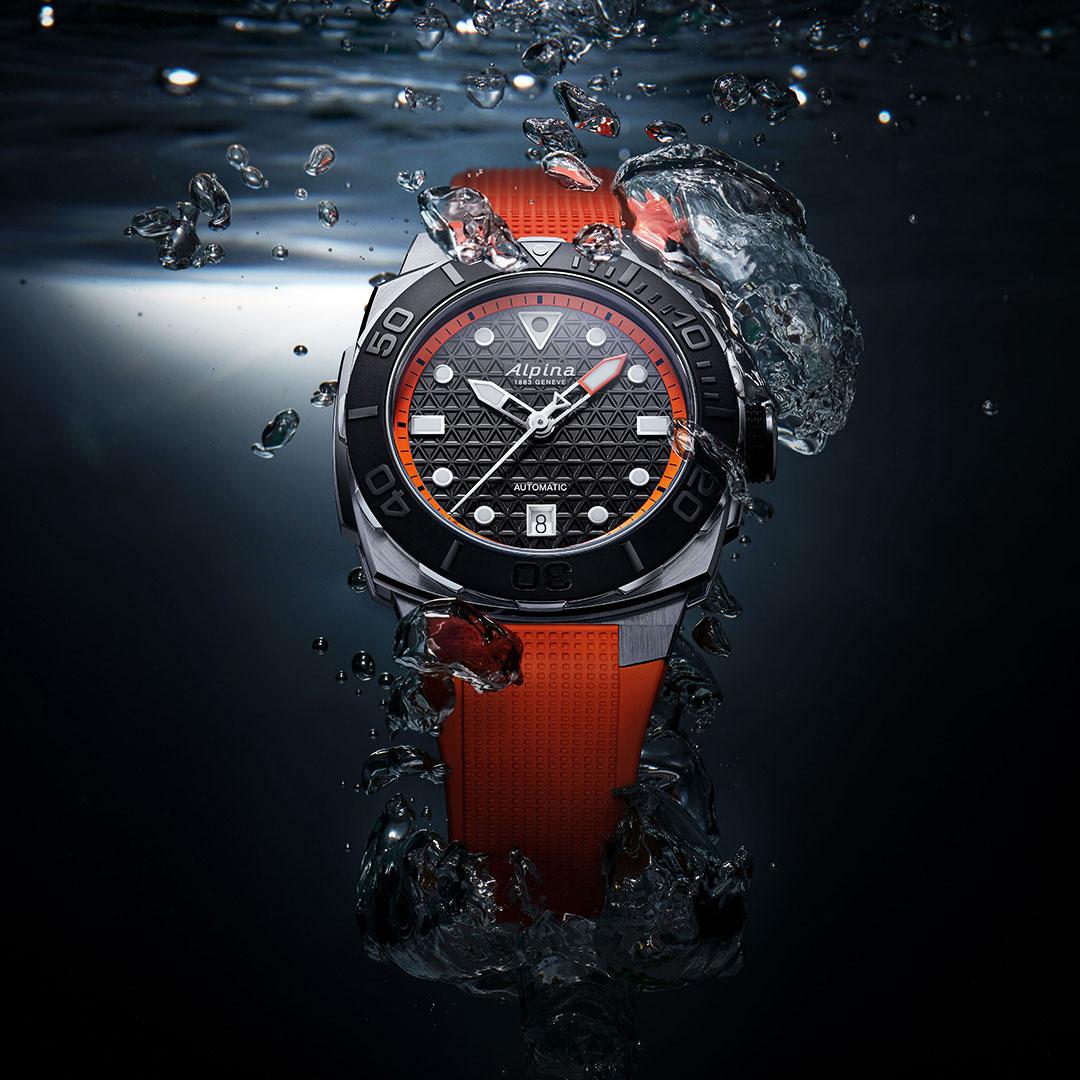 Reloj Alpina Seastrong Diver Extreme Naranja AL-525BO3VE6 - Imagen 4