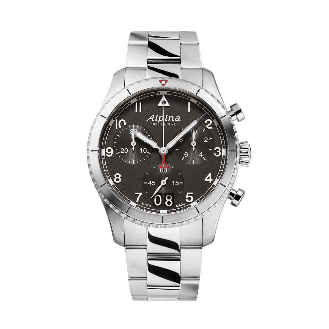 Reloj Alpina Pilot Cronógrafo Big Date AL-372BW4S26B