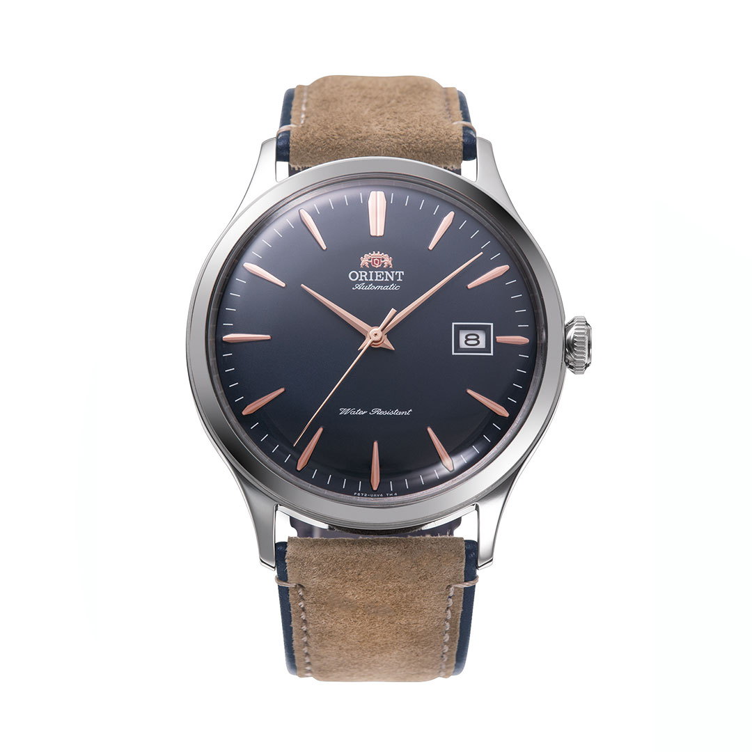 Reloj Orient Bambino Esfera Negra Cuero RA-AC0P02L