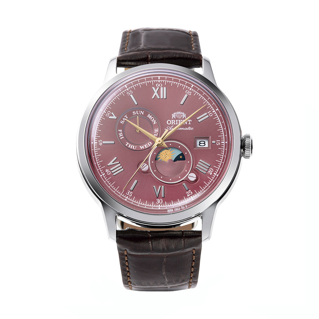 Reloj Orient Bambino Sun & Moon Rojo RA-AK0807R