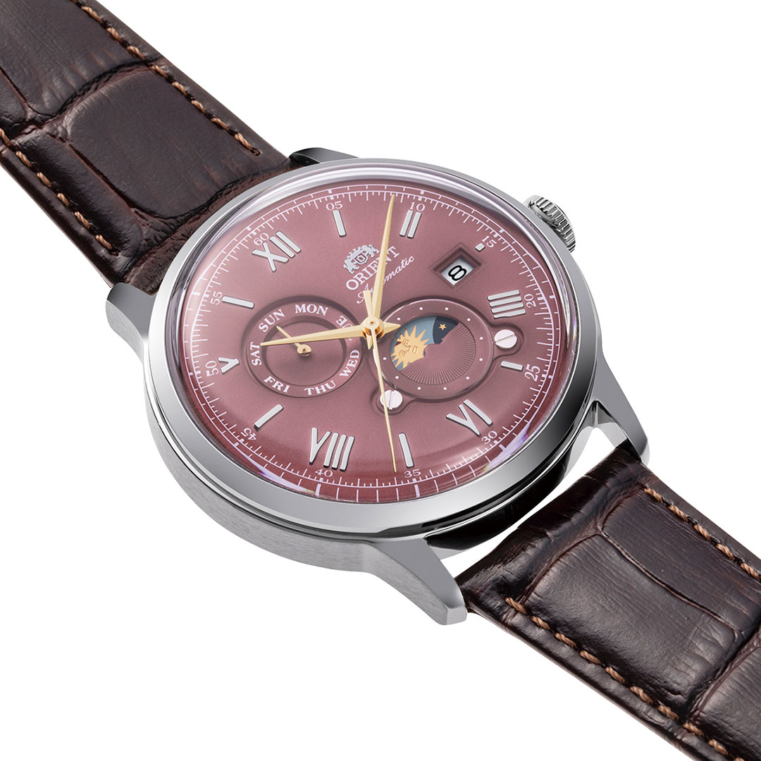 Reloj Orient Bambino Sun & Moon Rojo RA-AK0807R - Imagen 2