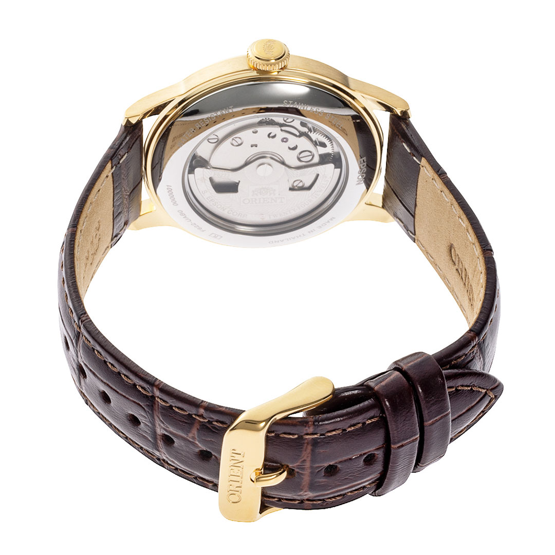 Reloj Orient Bambino Segundero Pequeño Esfera Dorada RA-AP0106S - Imagen 3