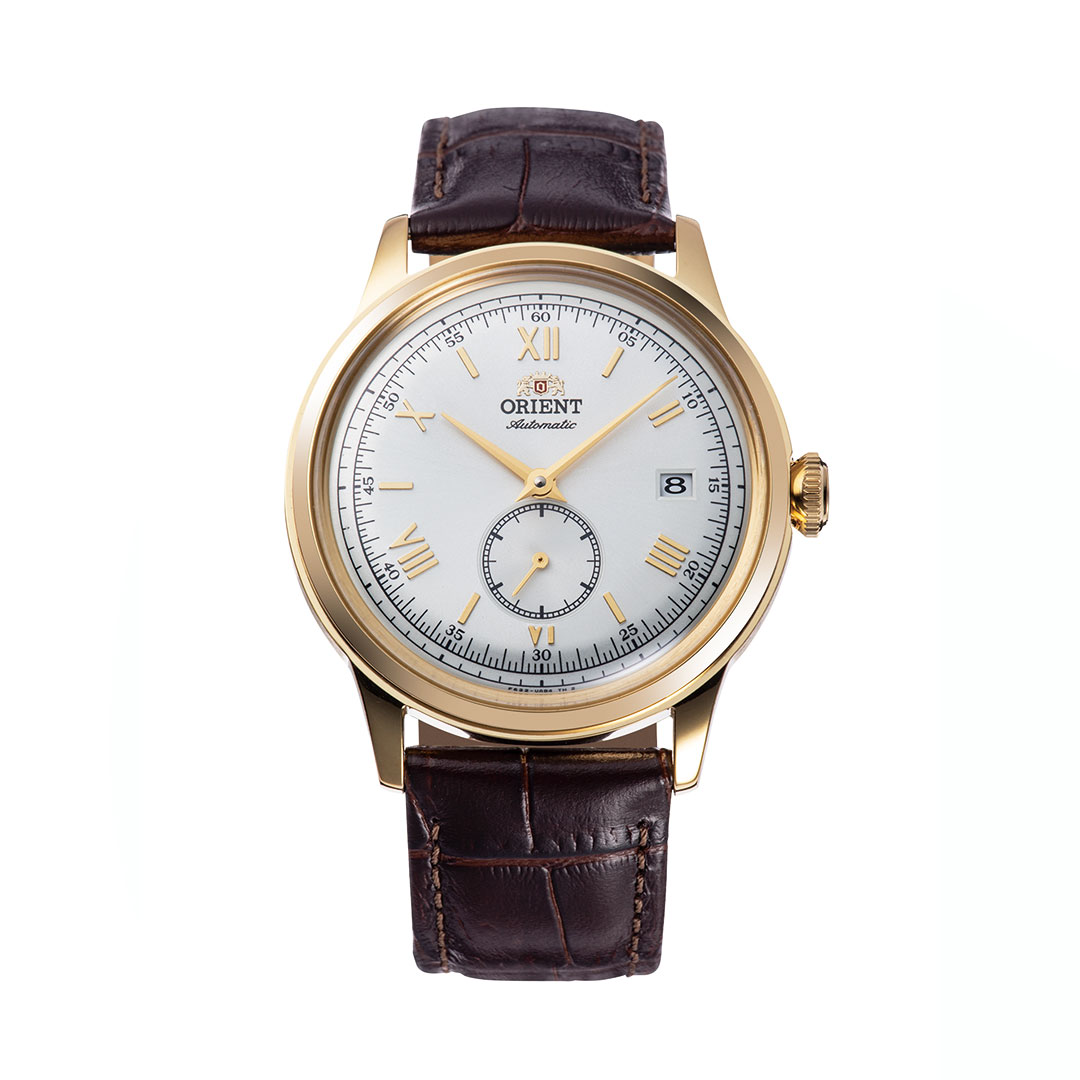 Reloj Orient Bambino Segundero Pequeño Esfera Dorada RA-AP0106S