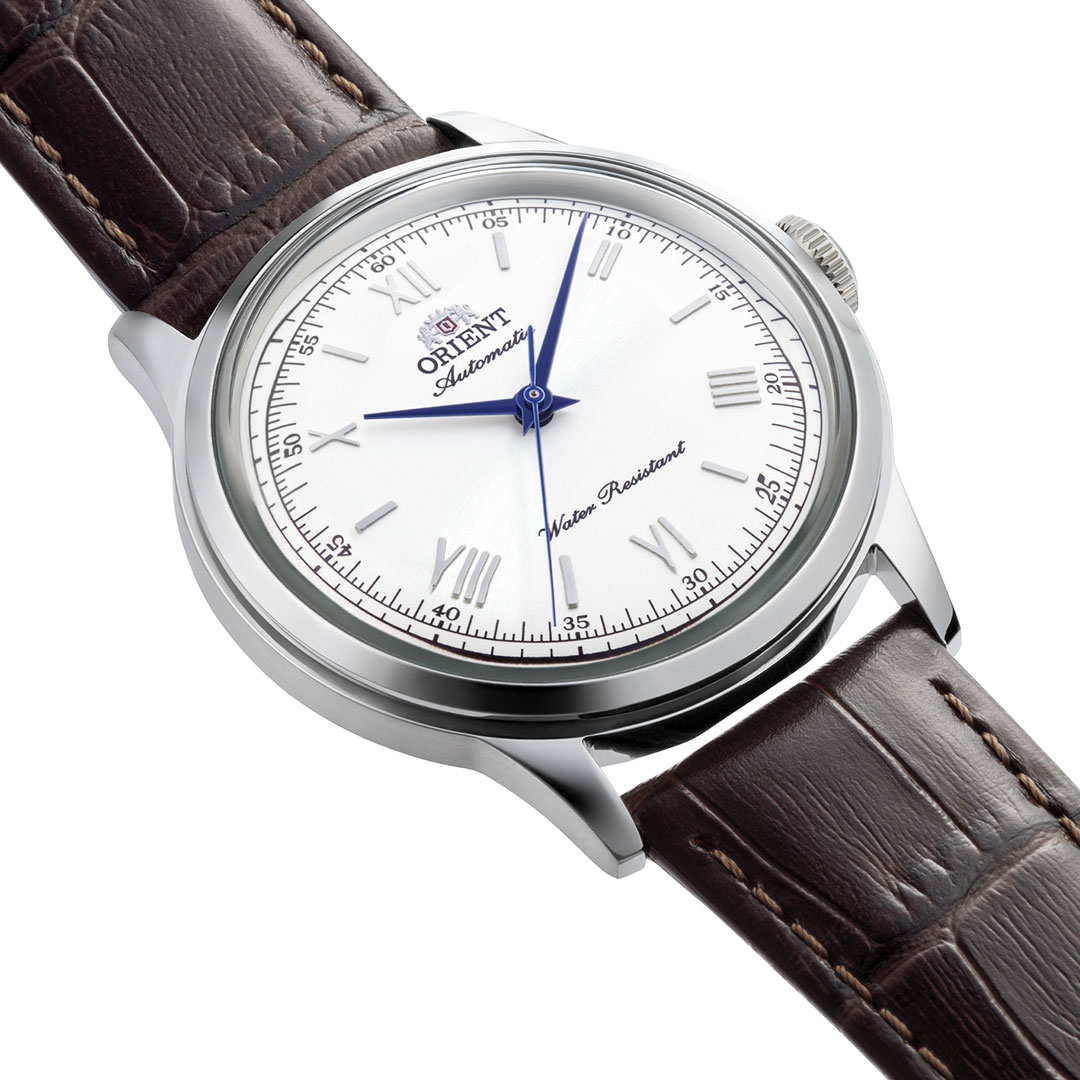 Reloj Orient Bambino 38mm Blanco Cuero RA-BB0002S - Imagen 2