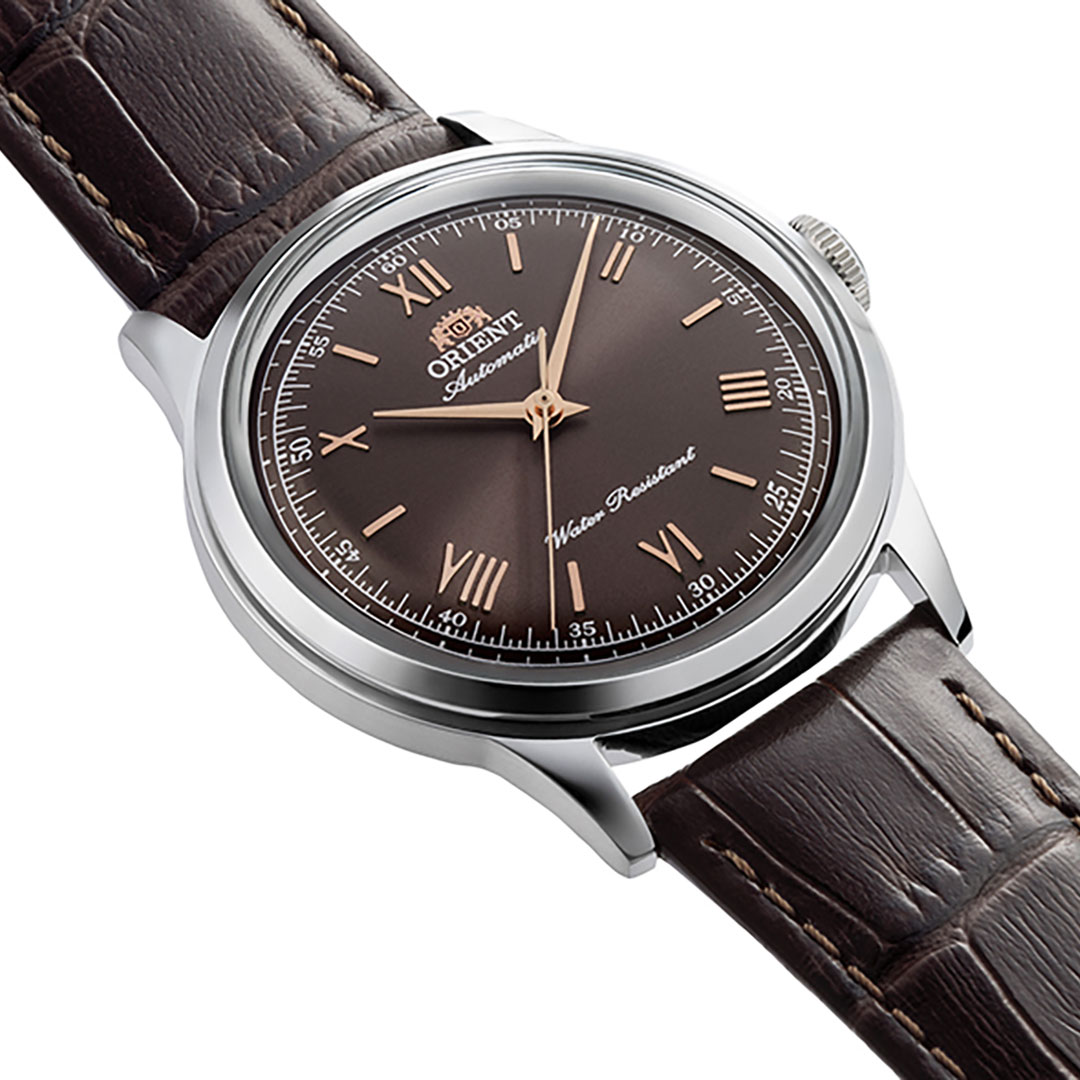 Reloj Orient Bambino 38mm Cuero Marrón RA-BB0004Y - Imagen 2